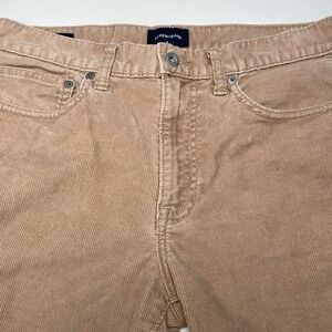 J Crew 770 Straight Corduroy Pants 30x30 (32x29.5) Mens 5 Pocket Brown Faded